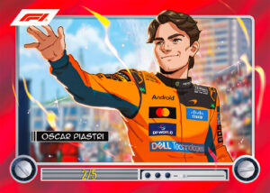 Oscar Piastri Anime Red Card –