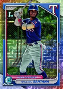 Paulino Santana 1st Bowman Mojo Refractor Card –