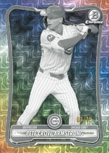 Pete Crow Armstrong Black and White Mojo Mega Box Card – 2026 Topps Bowman Omni Beef 6 Box Baseball Mixer #1 Random Teams