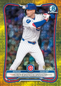 Pete Crow Armstrong Yellow Mega Box Card – 2026 Topps Bowman Omni Beef 6 Box Baseball Mixer #1 Random Teams