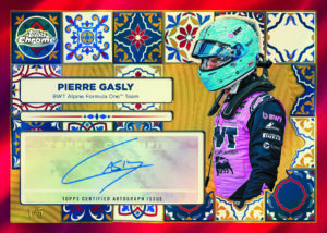 Pierre Gasly Vuelta Autograph Red Card –