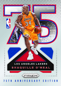 Shaquille O'Neal NBA 75th Logo Hobby Card –