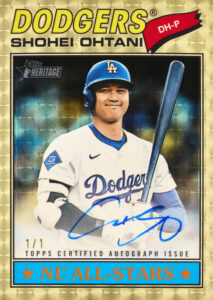 Shohei Ohtani Chrome Autograph Superfractor Card –
