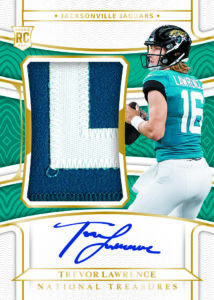 Trevor Lawrence Rookie Patch Autograph Gold Card –